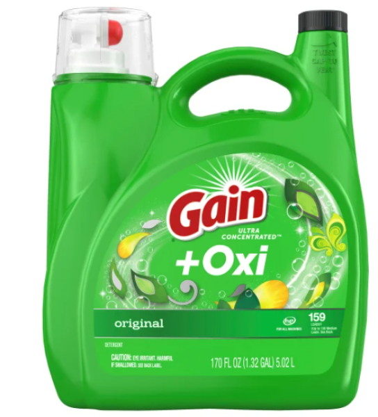 GAIN+Oxi 'Original' Ultra Concentrated Liquid Laundry Detergent 159 Loads 5002ml